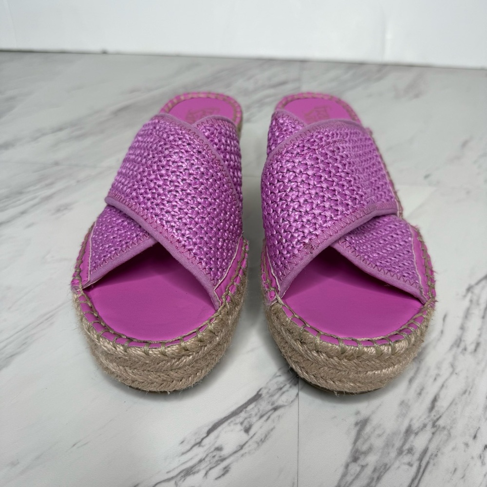 Franco Sarto Pamala Espadrille Platform Wedge Sandal 7M - Picture 9 of 14